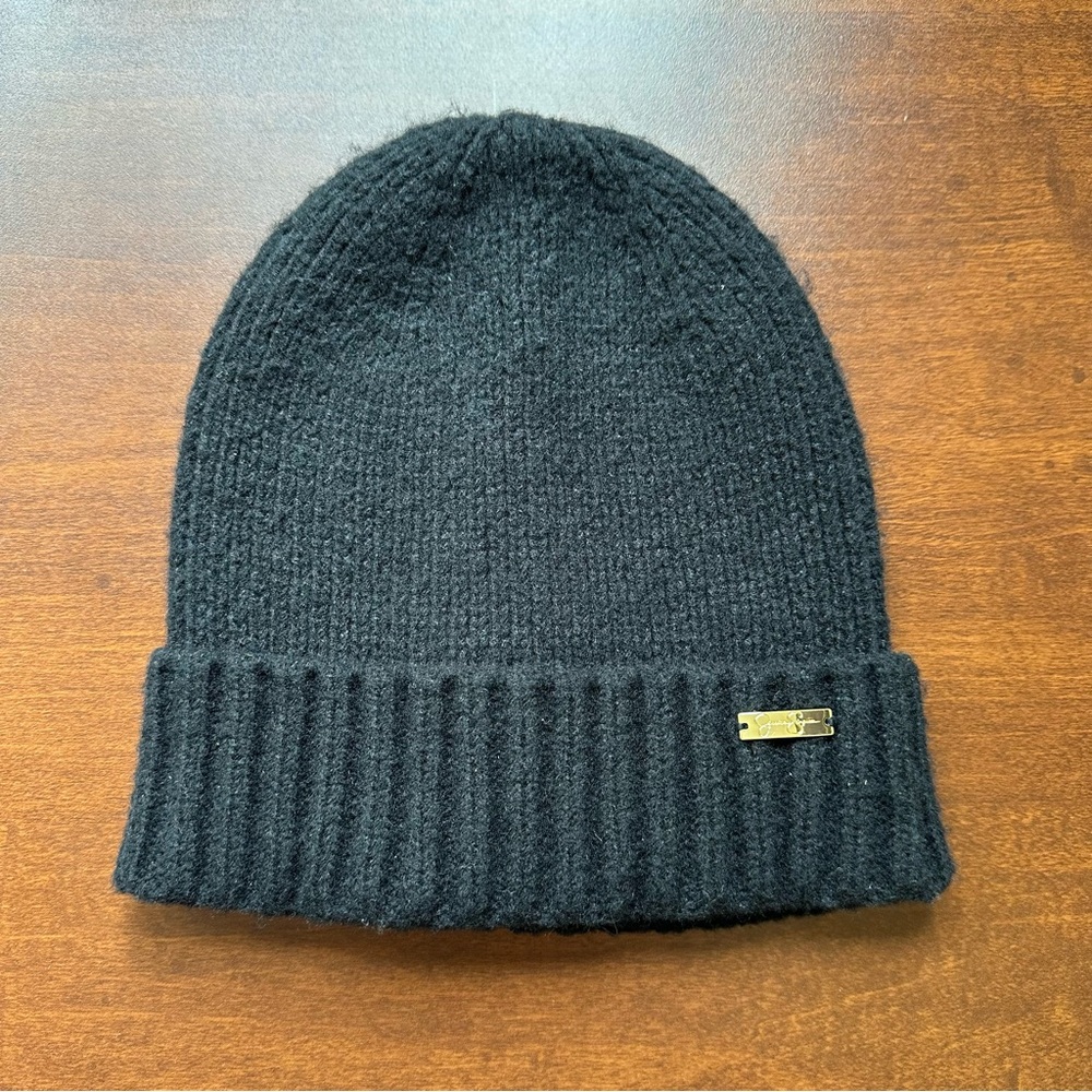 Jessica Simpson Black Knit Beanie